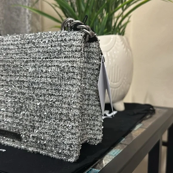 Kurt Geiger Small Shoreditch Metallic Tweed Crossbody Bag - Picture 13 of 13